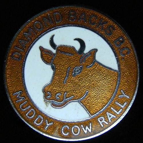 Muddy Cow Rally pin badge