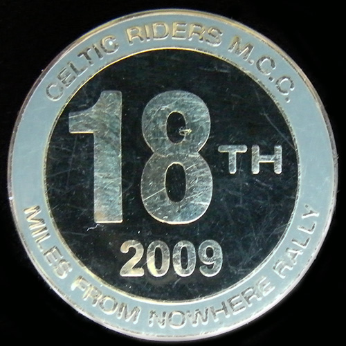 Miles from Nowhere Rally pin badge