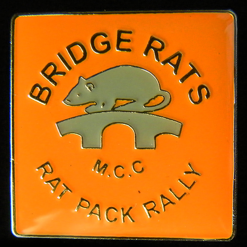Rat Pack Rally Lapel Badge