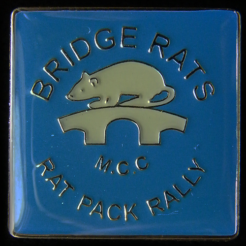 Rat Pack Rally Lapel Badge