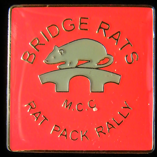 Rat Pack Rally Lapel Badge
