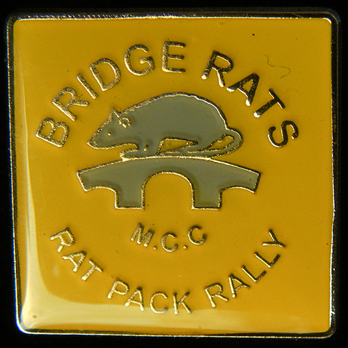 Rat Pack Rally Lapel Badge