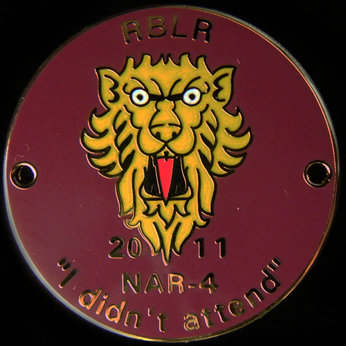 "I didn't attend" Rally pin badge