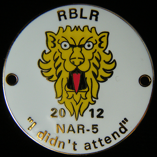 "I didn't attend" Rally pin badge