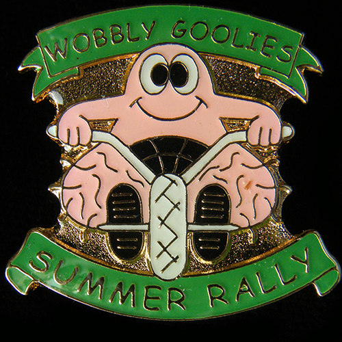 Wobbly Goolies Summer Rally pin badge