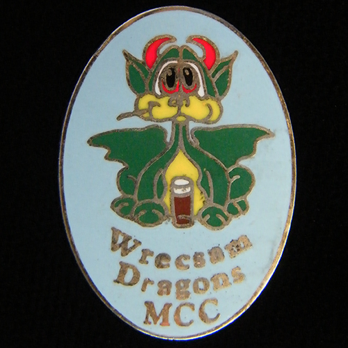 Wrecsam Dragons M C C pin badge