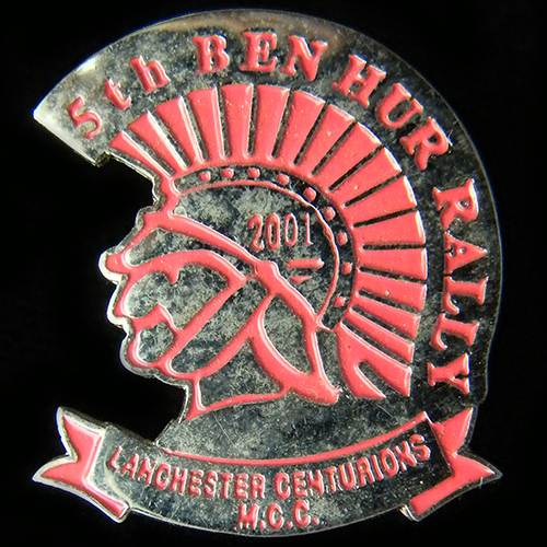 Ben Hur Rally pin badge