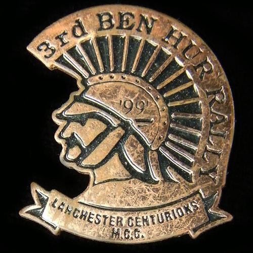 Ben Hur Rally pin badge