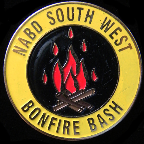 N.A.B.D. Bonfire Bash pin badge
