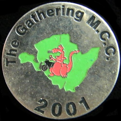 Gathering Motor Cycle Club pin badge