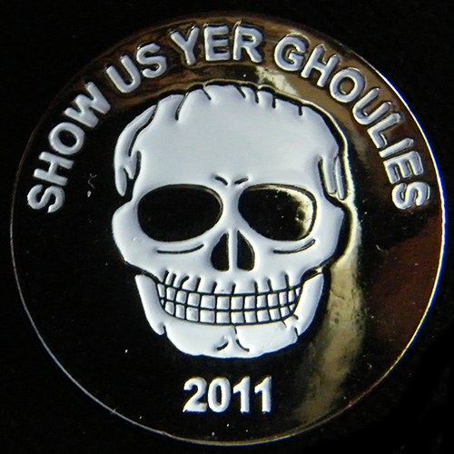 Show us yer Ghoulies Rally pin badge