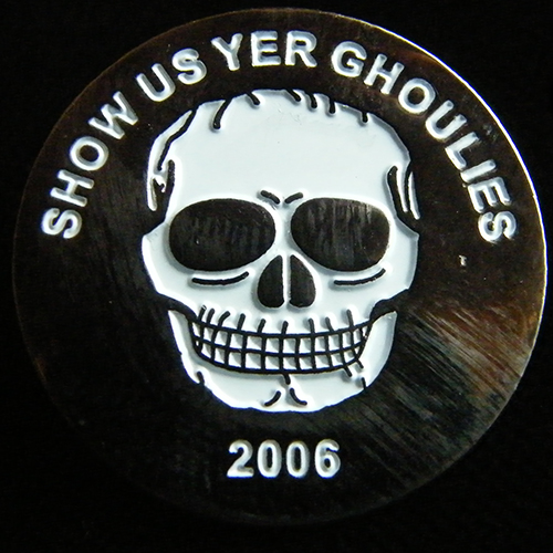 Show us yer Ghoulies Rally pin badge