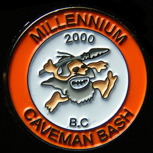 Caveman Bash Pin badge