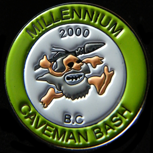 Caveman Bash Pin badge