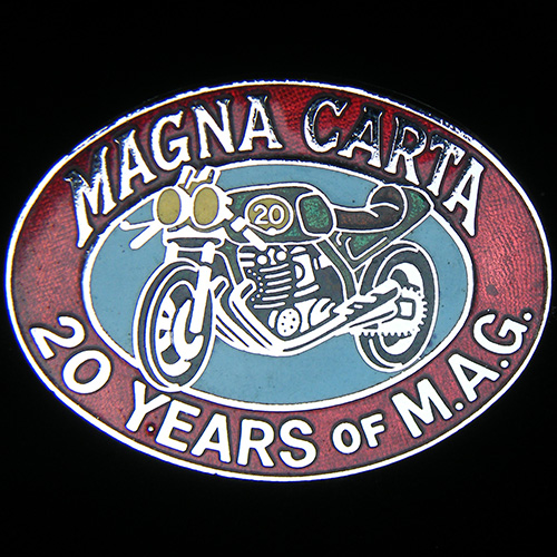Magna Carta Rally pin badge
