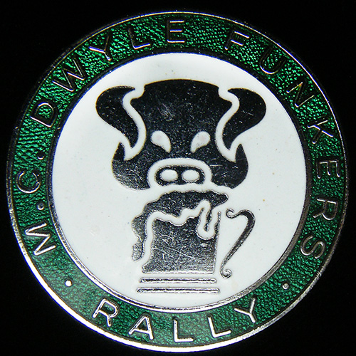 Dwyle Funkers Rally pin badge