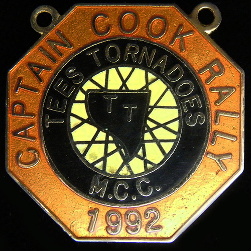 Captain Cook Rally pin badge