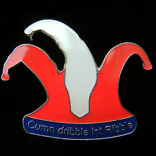 Cumn Dribble int Ribble lapel badge