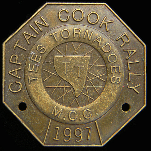 Captain Cook Rally pin badge