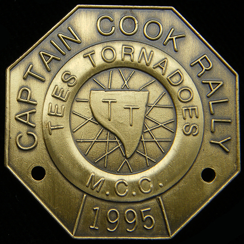 Captain Cook Rally pin badge