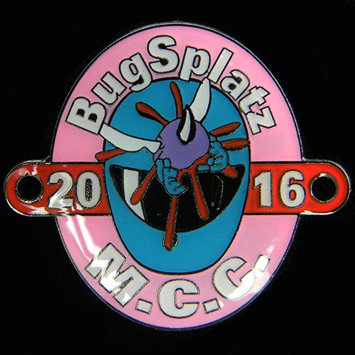 Bugsplatz Rally pin badge