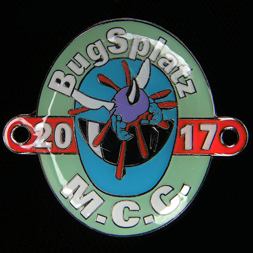 Bugsplatz Rally pin badge