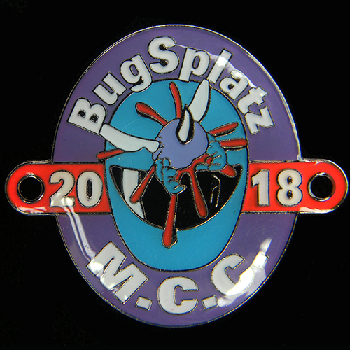 Bugsplatz Rally pin badge