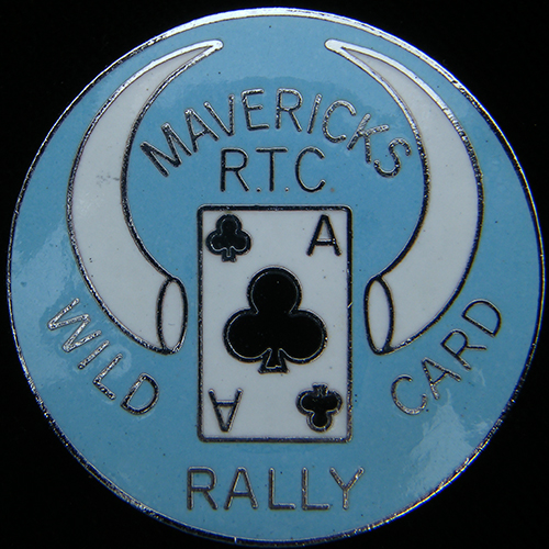 Wild Card Rally pin badge