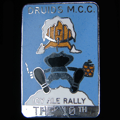 Icy Ale Rally pin badge