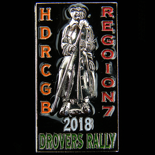 Harley Drovers Rally pin badge