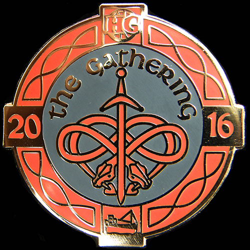 Harley the Gathering Rally pin badge