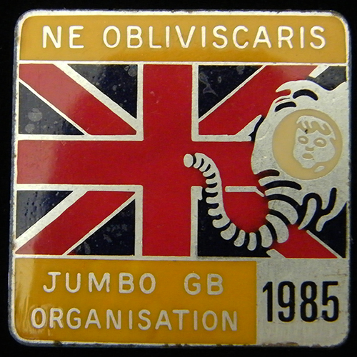 Jumbo Rally pin badge