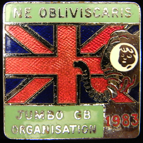 Jumbo Rally pin badge