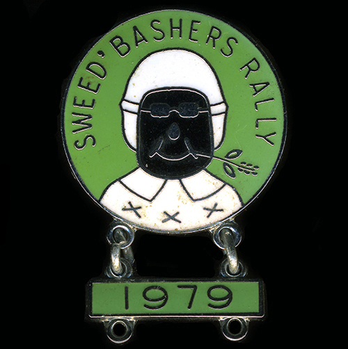 Sweed' Bashers Rally pin badge