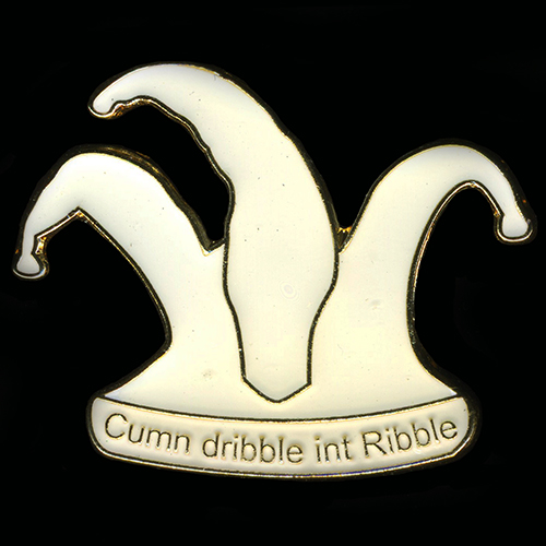 Cumn Dribble int Ribble lapel badge