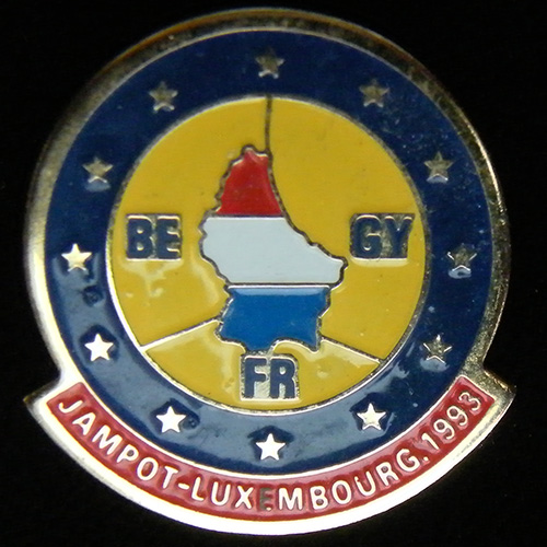 AJS Matchless Jampot Rally pin badge