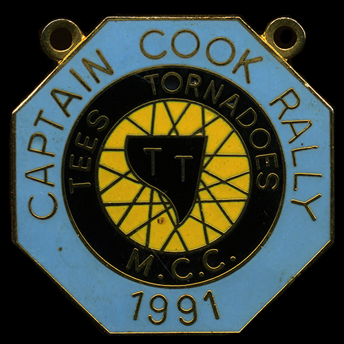 Captain Cook Rally pin badge