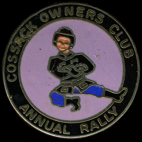 Cossack Owners Club Annual Rally pin badge