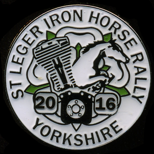 Iron Horse Rally pin badge