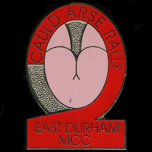Cauld Arse Rally pin badge