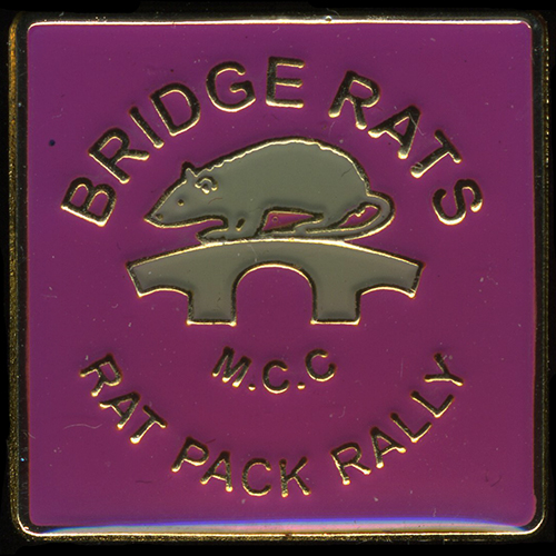 Rat Pack Rally Lapel Badge