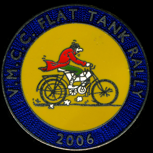 Flat Tank Rally pin badge