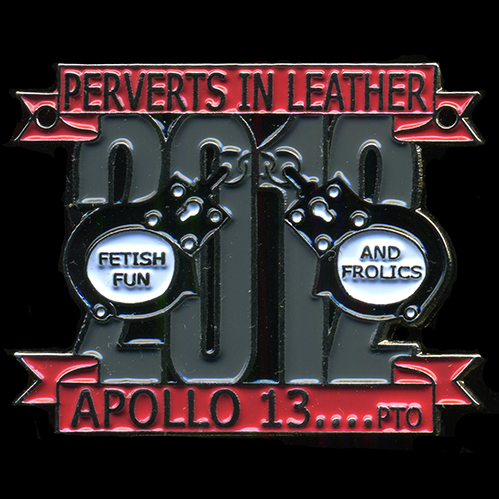 Perverts in Leather pin badge