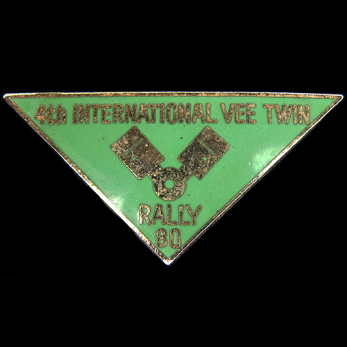 International V Twin Rally pin badge