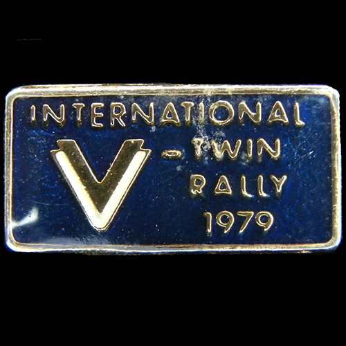 International V Twin Rally pin badge
