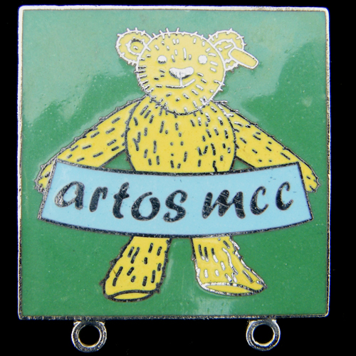 Artos Motor Cycle pin badge
