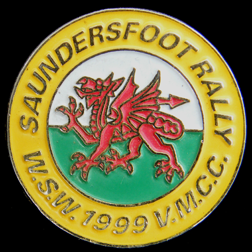 Saundersfoot Rally pin badge
