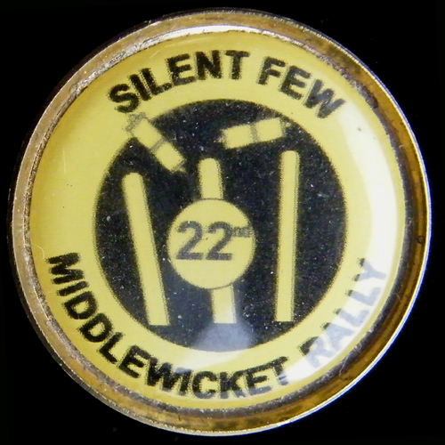 Middlewicket Rally pin badge