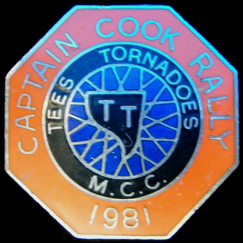 Captain Cook Rally pin badge