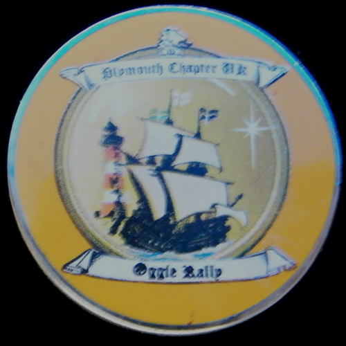Oggie Rally pin badge Harley